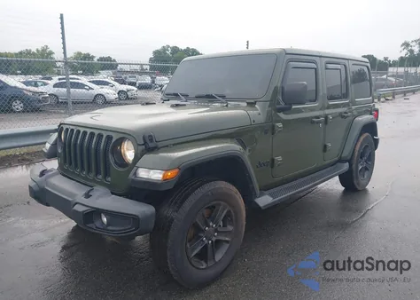 2021 Jeep Wrangler Unlimited Sahara Altitude 4X4 из США, поврежденный, VIN 1C4HJXEN3MW633317